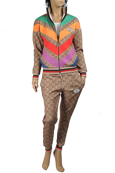 gucci tracksuit womens|gucci jogging suit women.